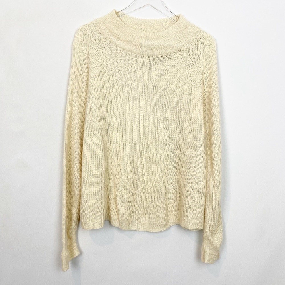 Micha Lounge Cream Knit Pullover Medium